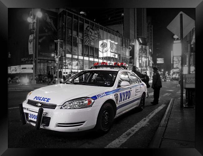 NYPD Framed Print by Andrew Pelvin