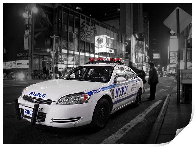 NYPD Print by Andrew Pelvin