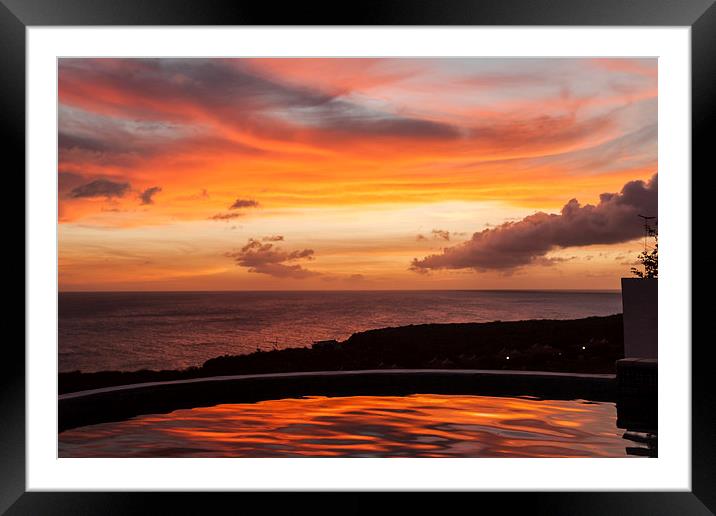  Sunset Framed Mounted Print by Gail Johnson