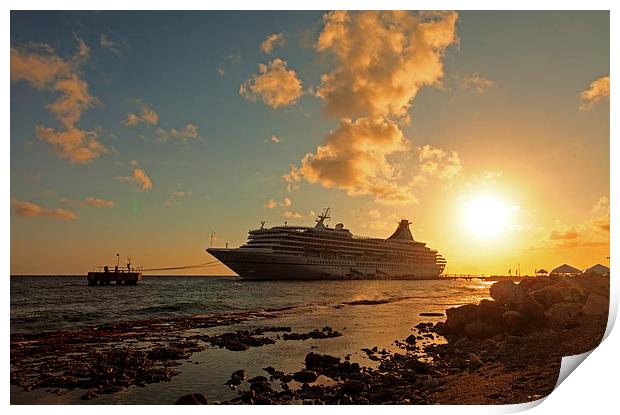 Curacao a tropical island in the Caribbean Print by Gail Johnson