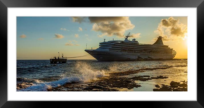 Curacao a tropical island in the Caribbean cruise  Framed Mounted Print by Gail Johnson