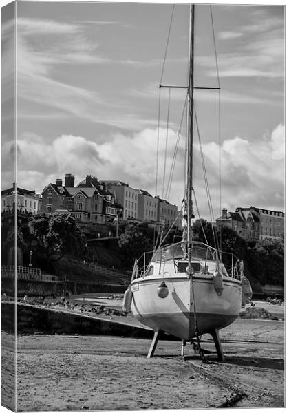  Moored. Canvas Print by Becky Dix
