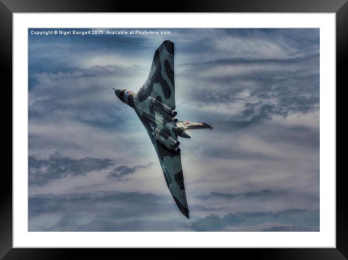  Vulcan at Beachy Head Framed Mounted Print by Nigel Bangert