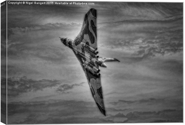  Avro Vulcan XH558 Canvas Print by Nigel Bangert