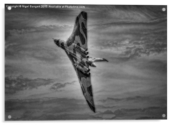  Avro Vulcan XH558 Acrylic by Nigel Bangert