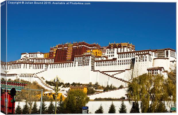 Potala Palace, Lhasa, Tibet  Canvas Print by Julian Bound