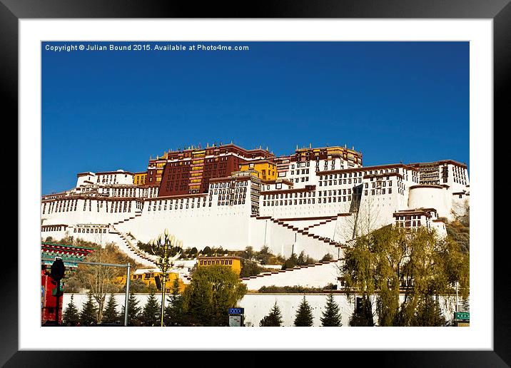 Potala Palace, Lhasa, Tibet  Framed Mounted Print by Julian Bound