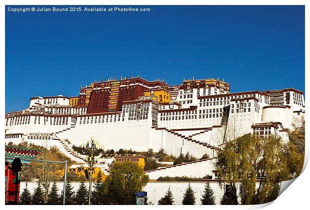 Potala Palace, Lhasa, Tibet  Print by Julian Bound