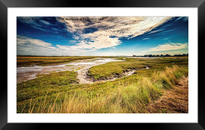 A Place For Reflection  Framed Mounted Print by matthew  mallett