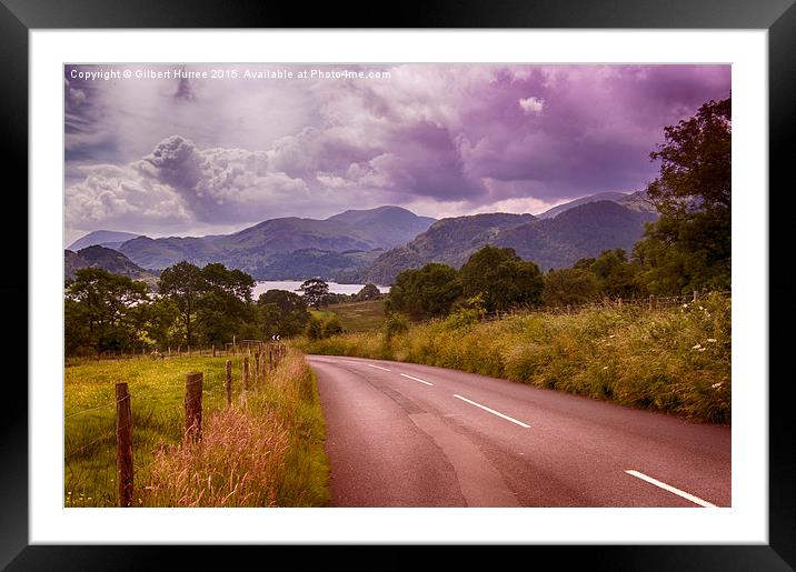  Ullswater Framed Mounted Print by Gilbert Hurree