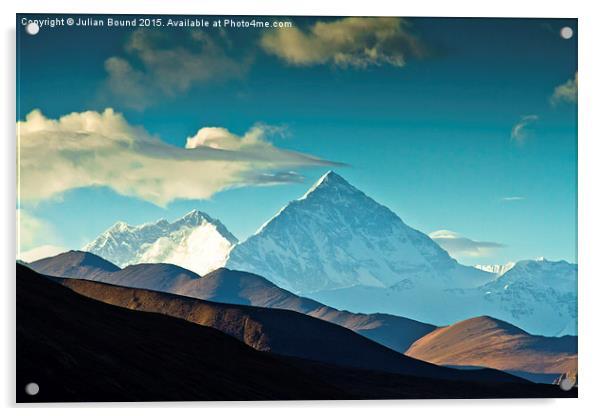 Mount Everest Base Camp, Tibet Acrylic by Julian Bound