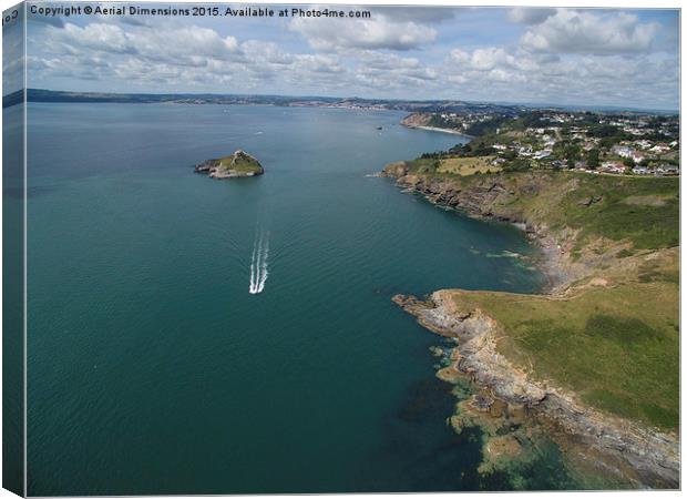  Hope's Nose Babbacombe  Canvas Print by Aerial Dimensions