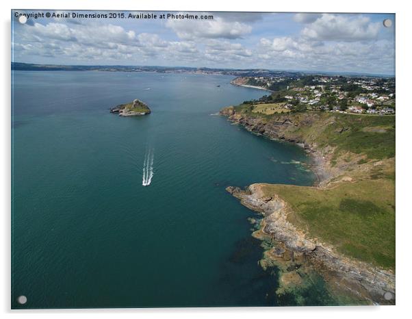  Hope's Nose Babbacombe  Acrylic by Aerial Dimensions