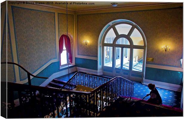 Grand Staircase Canvas Print by Bruce Glasser