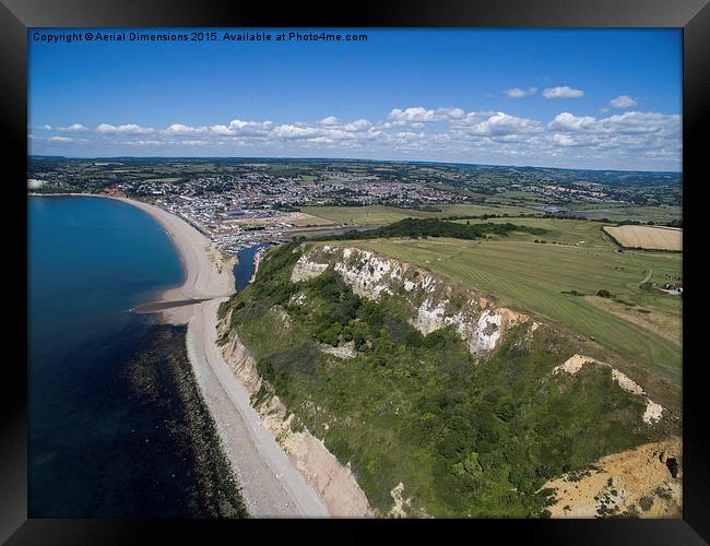  Seaton and Axmouth golf course Framed Print by Aerial Dimensions