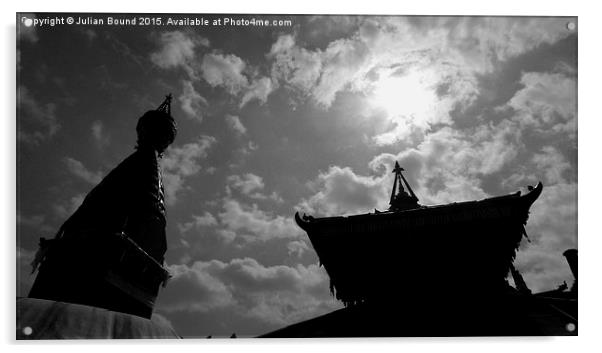  Swayambunath Temple, Kathmandu, Nepal Acrylic by Julian Bound