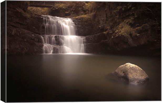 Waterfall country Wales Canvas Print by Leighton Collins