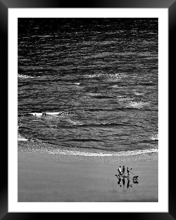 Down On The Beach  Framed Mounted Print by Darren Burroughs