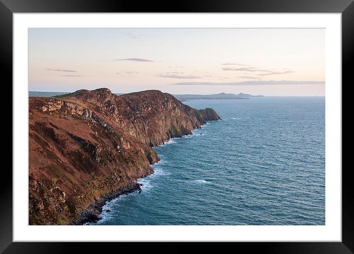  Beautiful Pembrokeshire coastline at Pwll Deri Framed Mounted Print by Andrew Kearton