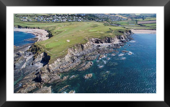  Thurlestone golf club Framed Mounted Print by Aerial Dimensions