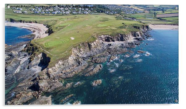  Thurlestone golf club Acrylic by Aerial Dimensions