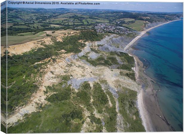   Charmouth Canvas Print by Aerial Dimensions