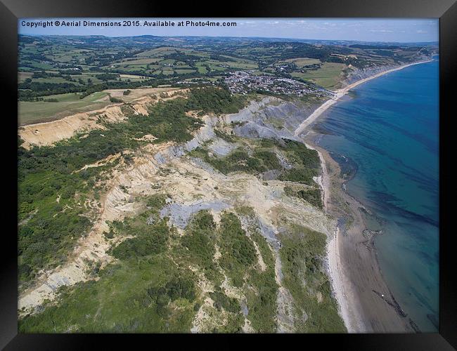   Charmouth Framed Print by Aerial Dimensions