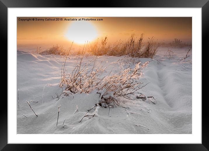 Winter Sunset Framed Mounted Print by Danny Callcut