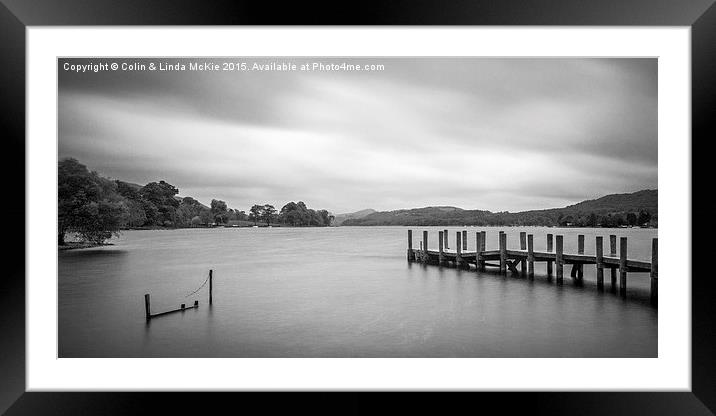 Coniston Water Framed Mounted Print by Colin & Linda McKie