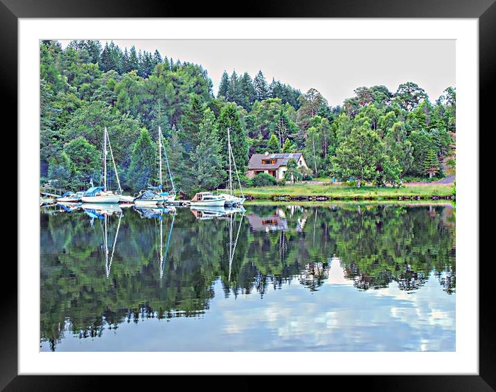  Gairlochy Caledonian Canal Framed Mounted Print by Andy Smith