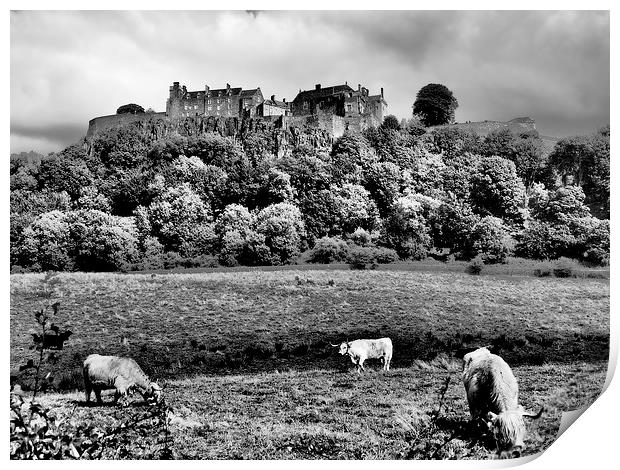  Stirling Castle, Scotland. Print by Tommy Dickson