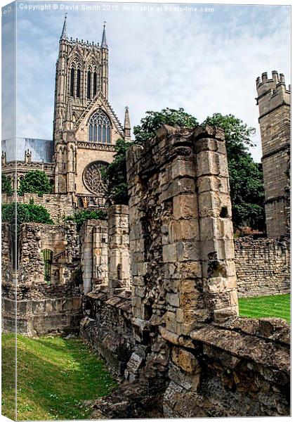  Lincoln Cathedral Canvas Print by David Smith