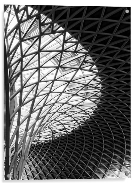  Kings Cross Station Concourse. Acrylic by Tommy Dickson