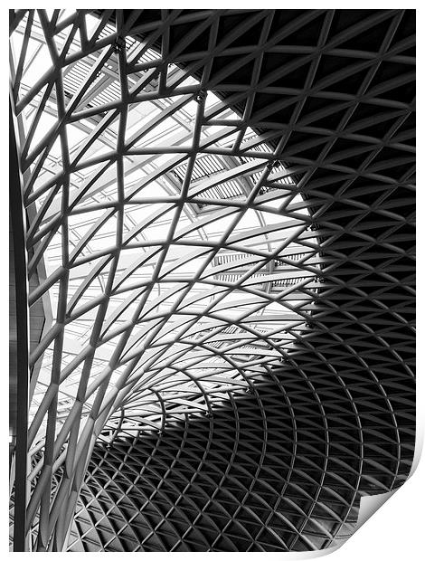  Kings Cross Station Concourse. Print by Tommy Dickson