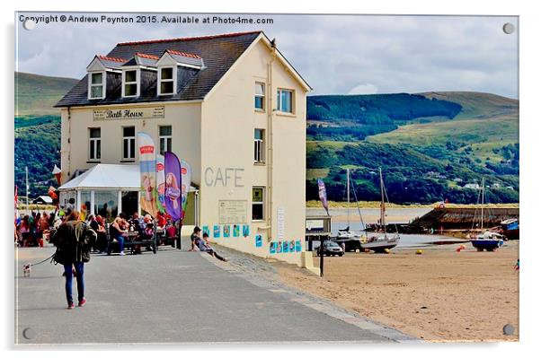  Bath House Cafe Acrylic by Andrew Poynton