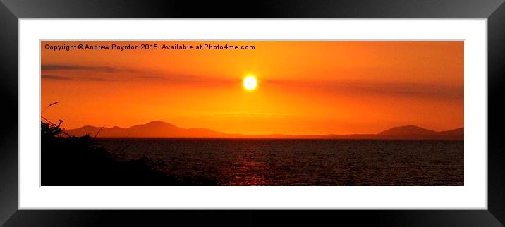  Shell island Sunset Framed Mounted Print by Andrew Poynton