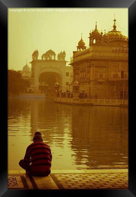 The Golden Temple of Amritsar, Punjab, India Framed Print by Julian Bound