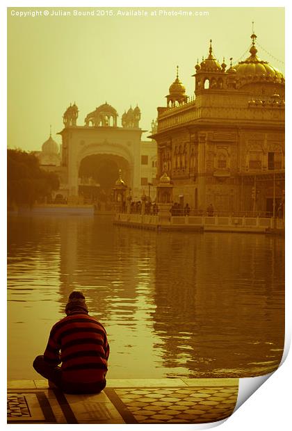The Golden Temple of Amritsar, Punjab, India Print by Julian Bound