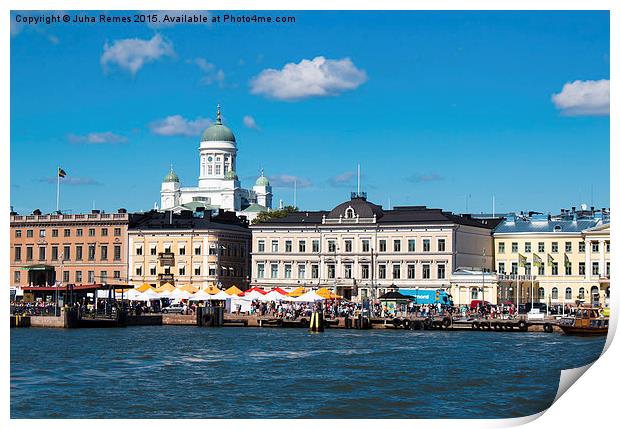 Helsinki Skyline Print by Juha Remes