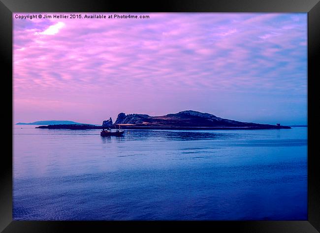  Ireland's eye  Framed Print by Jim Hellier