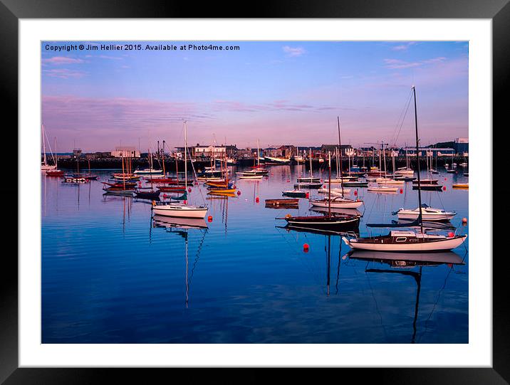  Yacht Mooring Howth Harbour Framed Mounted Print by Jim Hellier