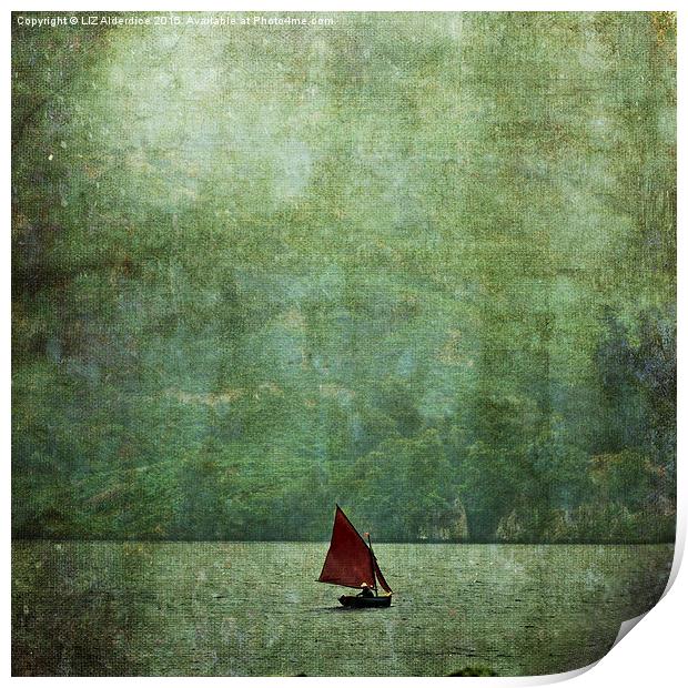 Ullswater Sailing Print by LIZ Alderdice