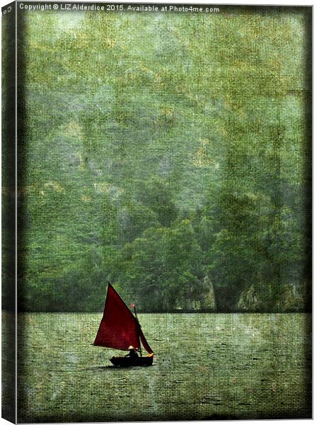  Sailing on Ullswater Canvas Print by LIZ Alderdice