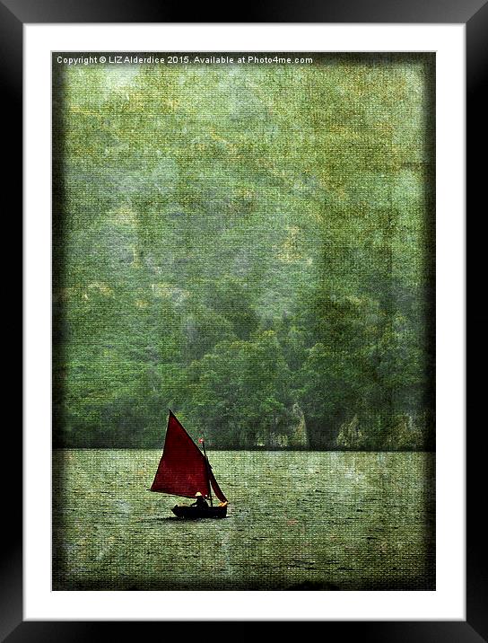  Sailing on Ullswater Framed Mounted Print by LIZ Alderdice