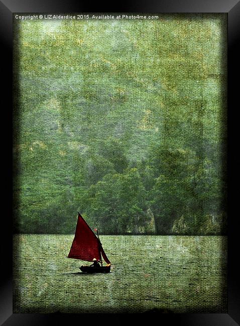  Sailing on Ullswater Framed Print by LIZ Alderdice