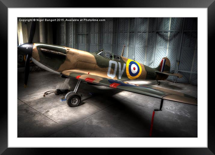  Spitfire Mk 1 Framed Mounted Print by Nigel Bangert