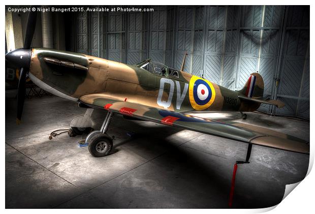  Spitfire Mk 1 Print by Nigel Bangert