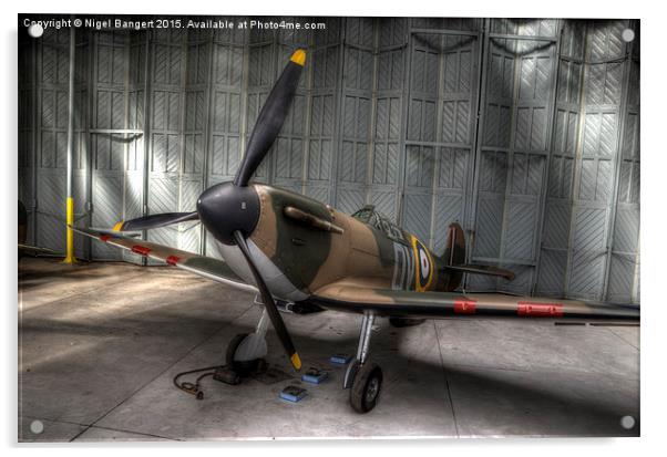    Supermarine Spitfire Mk1 Acrylic by Nigel Bangert