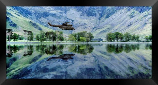Low Over The Lakes Framed Print by J Biggadike