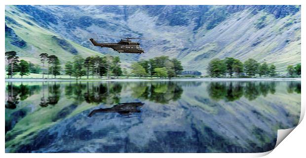 Low Over The Lakes Print by J Biggadike